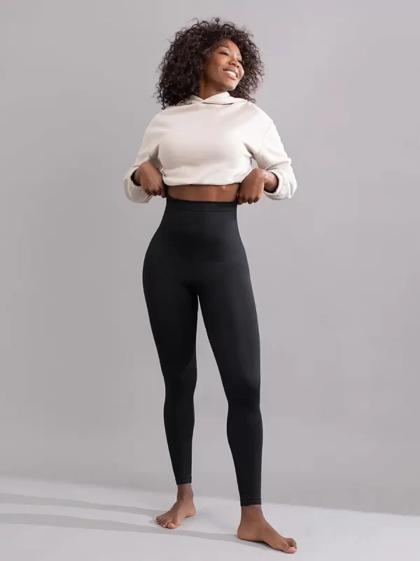 Women's Plus Size High-Waist Belly Control Shapewear Leggings