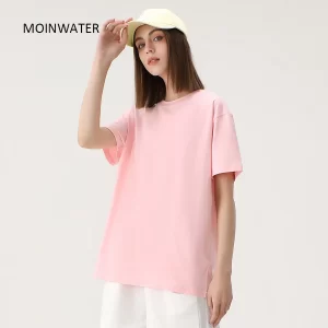 Unisex Oversized Casual Solid Cotton Short-Sleeve T-Shirt
