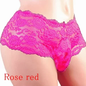 Men's Plus Size Lace Lingerie Panties