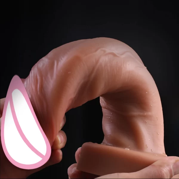 Big Glans Realistic Silicone Dildo Penis