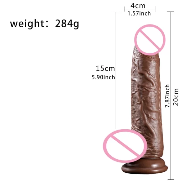 Female Masturbator Realistic Soft Dildo with Suction Cup