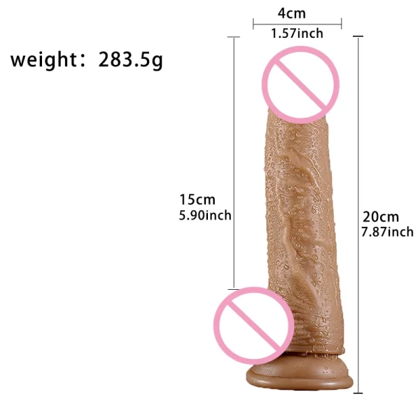 Female Masturbator Realistic Soft Dildo with Suction Cup