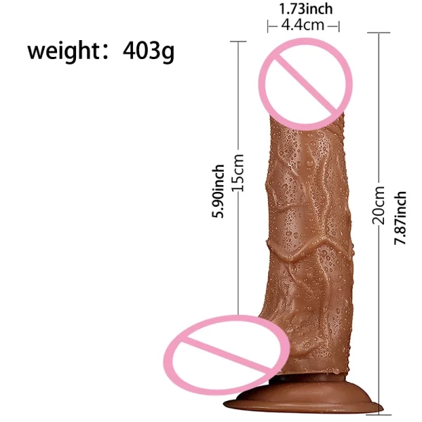 Female Masturbator Realistic Soft Dildo with Suction Cup