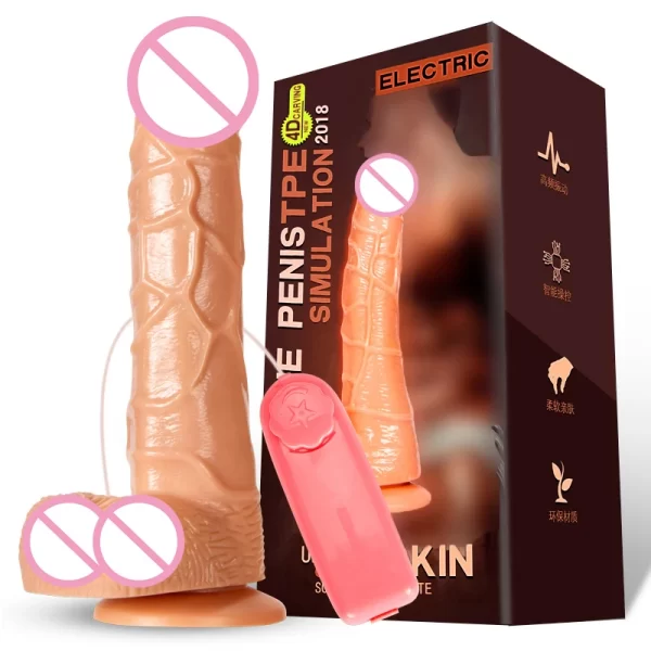 Unisex Realistic Huge Penis Dildo/Vibrator with Suction Cup