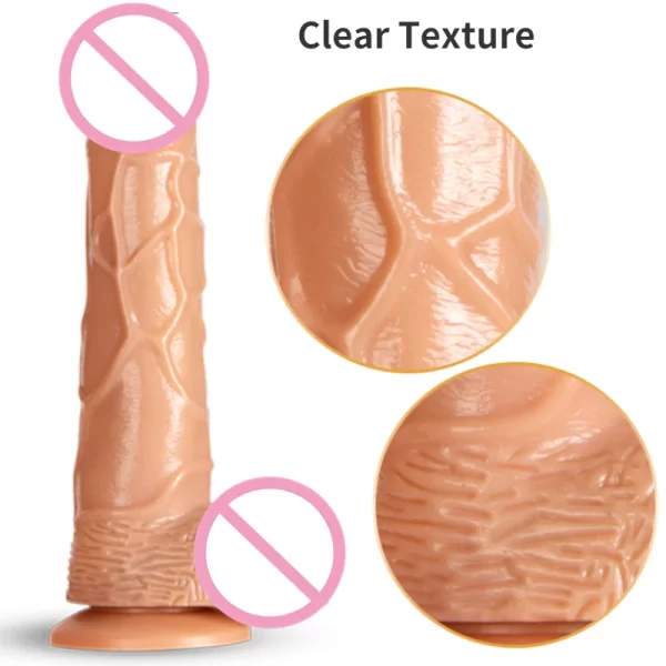 Unisex Realistic Huge Penis Dildo/Vibrator with Suction Cup