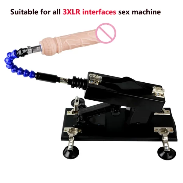 Realistic Vibration Dildos with 3XLR Connector for Sex Machine