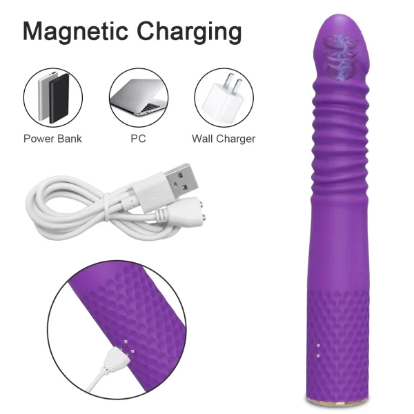 Unisex Telescopic Automatic Dildo Vibrator Sex Machine