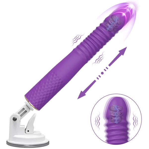 Unisex Telescopic Automatic Dildo Vibrator Sex Machine