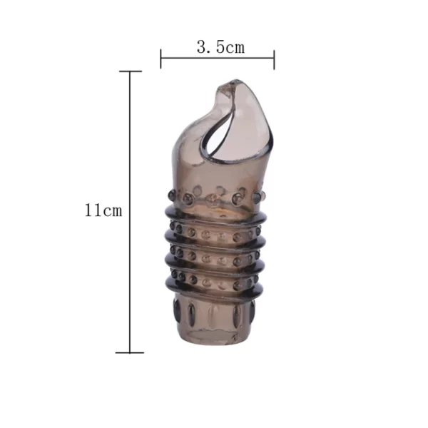 Reusable Silicone Vibrator Cock Ring Sex Toy for Men