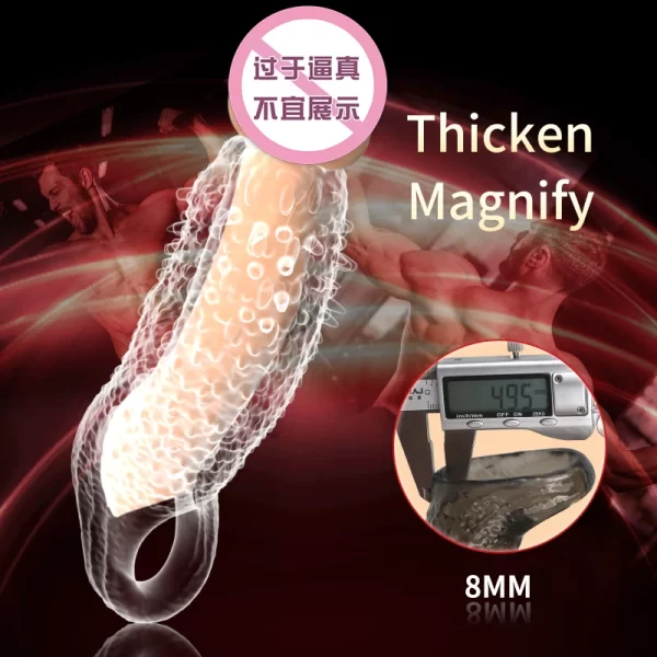 Reusable Silicone Vibrator Cock Ring Sex Toy for Men