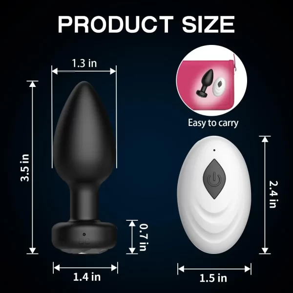 APP Wireless Control Anal Vibrator Butt Plug for Women/Men