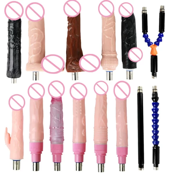 Realistic Vibration Dildos with 3XLR Connector for Sex Machine