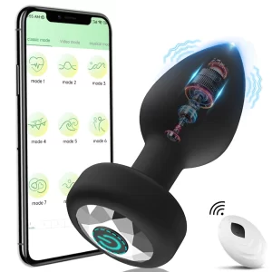 APP Wireless Control Anal Vibrator Butt Plug for Women/Men