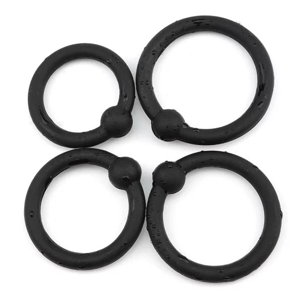 1set/4pcs, Odor-free Silicone Penile Rings