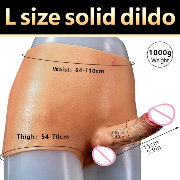 Wearable Underwear Realistic Hollow/Solid Dildo for Women/Men