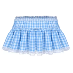 Women’s/Men’s School Girls Short Miniskirt with Lace