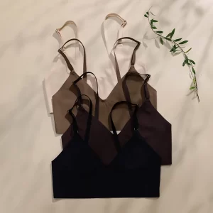 Breathable Sexy Ice Silk Seamless Bra and Panties Set