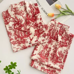 Women’s Floral Print 2pce Pajamas Set
