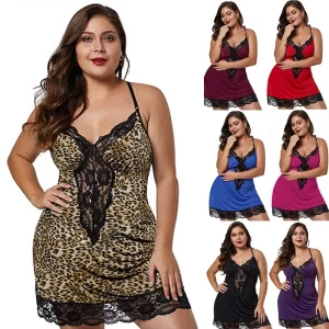 Women’s Sexy Lace Spaghetti Straps Nightgown
