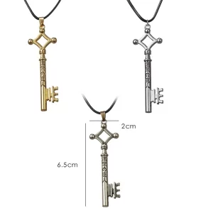 Unisex Large Key Pendant Necklace