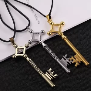 Unisex Large Key Pendant Necklace