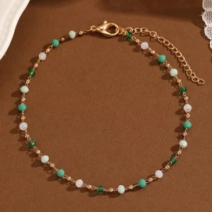 Bohemian Stone Bead Anklet