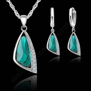 925 Sterling Silver Wedding Jewellery Set