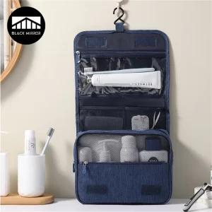 Portable Waterproof Toiletry Washbag with Hanging Hook