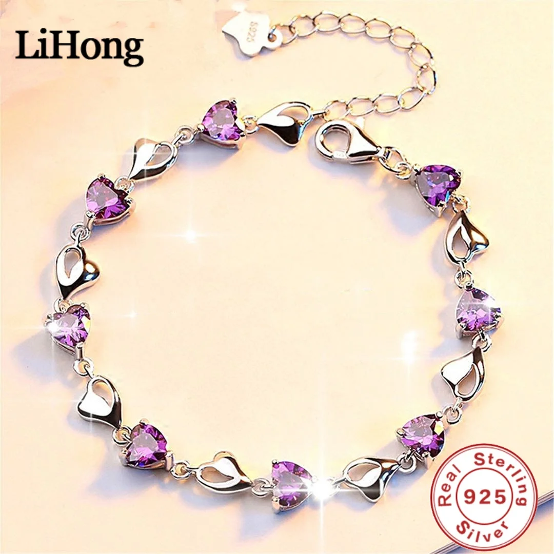 Women's S925 Sterling Silver Love Bracelet