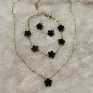 Adjustable Gold Plated Stainless Steel 316L Flower Bracelet