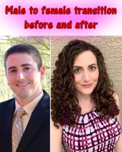 Male-to-Female Crossdressing Before and After