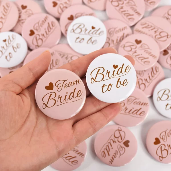 12/1pcs Bride-To-Be Team Bride Badge