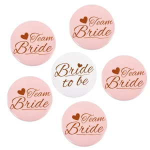 12/1pcs Bride-To-Be Team Bride Badge