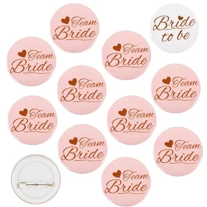 12/1pcs Bride-To-Be Team Bride Badge
