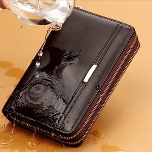 Men’s Large Long Leather Clutch Wallet