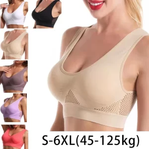 No Steel Ring Seamless Removable Chest Pad Sports Bra