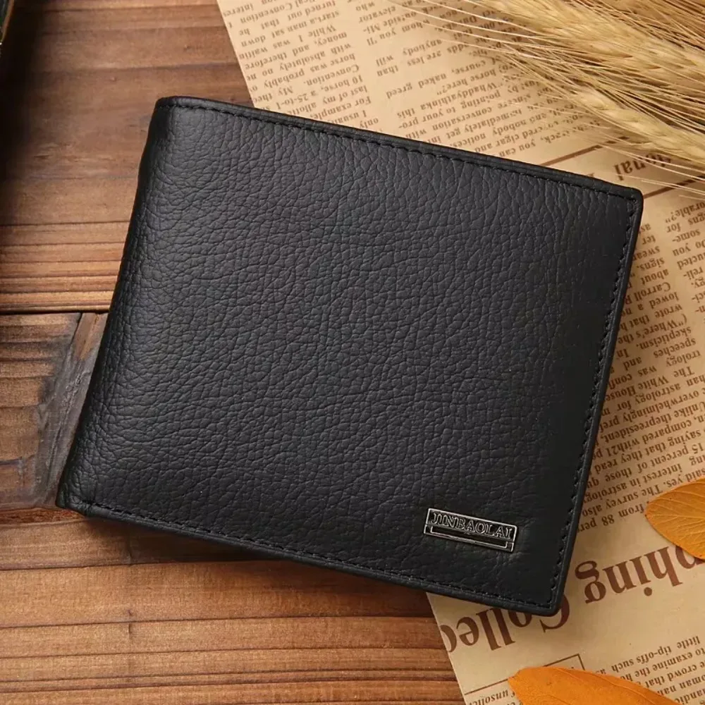 Men's Genuine Leather Short Wallet