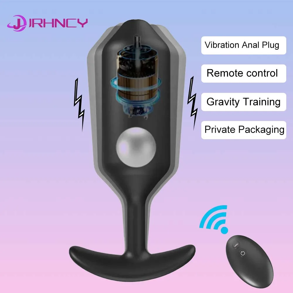 Unisex 10 Frequency Vibrator Butt Plug with USB Charging