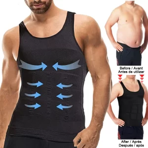 Men’s Abdomen Tummy Control Compression Tank Top Shapewear