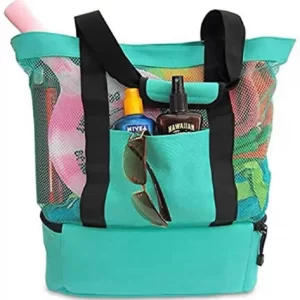 Unisex Mesh Transparent Double-layer Waterproof Tote Bag