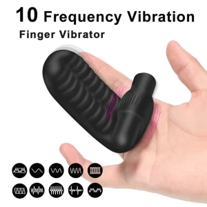 Finger Sleeve Vibrator G Spot Massage Female Masturbator
