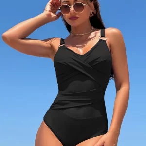 Women’s One Piece Sexy Mesh Plus Size Swimwear