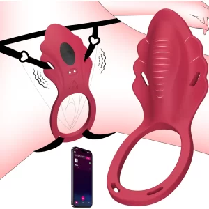 Female Vibrating Sex Toy Wearable with Adjustable Belt