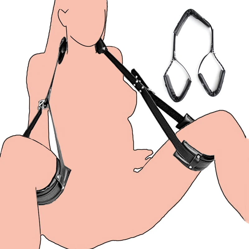 BDSM Adjustable Handcuffs Ankle Cuffs Open Leg Restraint