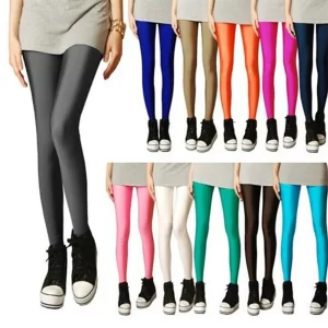 Solid Candy Neon High Stretch Plus Size Leggings