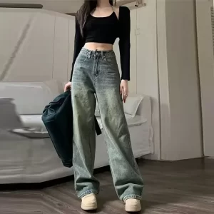 Vintage Bell Bottoms Straight-leg High-waisted Slimming Jeans