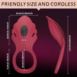 Female Vibrating Sex Toy Wearable with Adjustable Belt