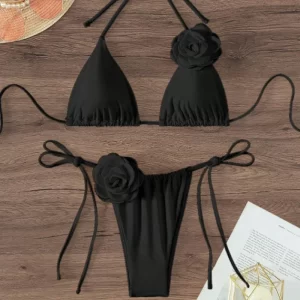 Sexy Low-Waist Wire-Free Two-Pieces Bikini Set
