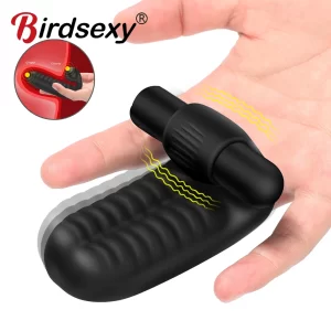 Finger Sleeve Vibrator G Spot Massage Female Masturbator