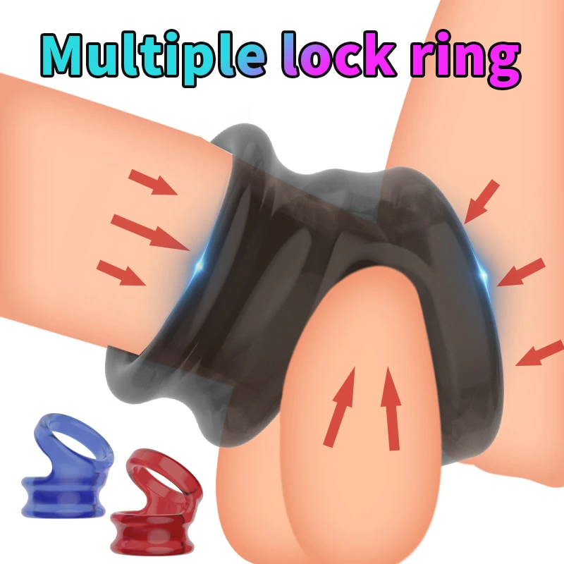 Reusable Cock Penis Ring Delay Ejaculation Stronger Erection